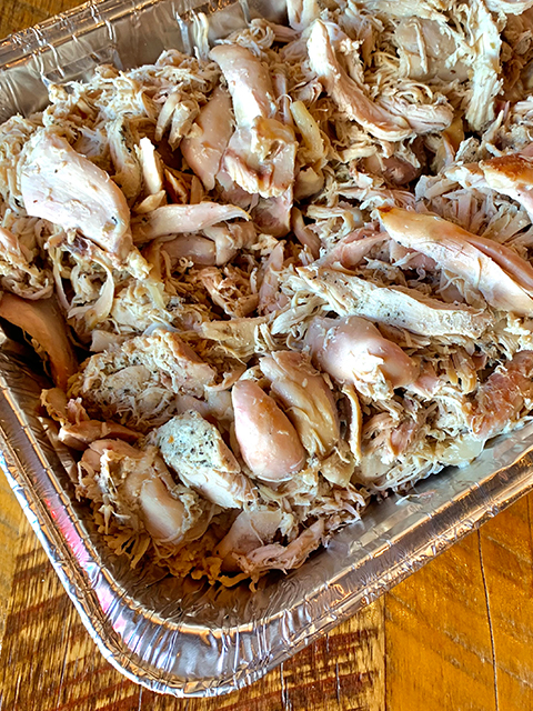 1/2 Pan Pulled Chicken